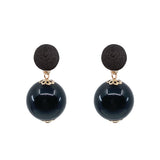 Thread Earrings - Candy - Black