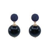 Thread Earrings - Candy - Black