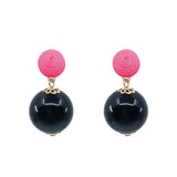 Thread Earrings - Candy - Black