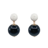 Thread Earrings - Candy - Black