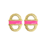 SALE - Enamel Basket Earrings