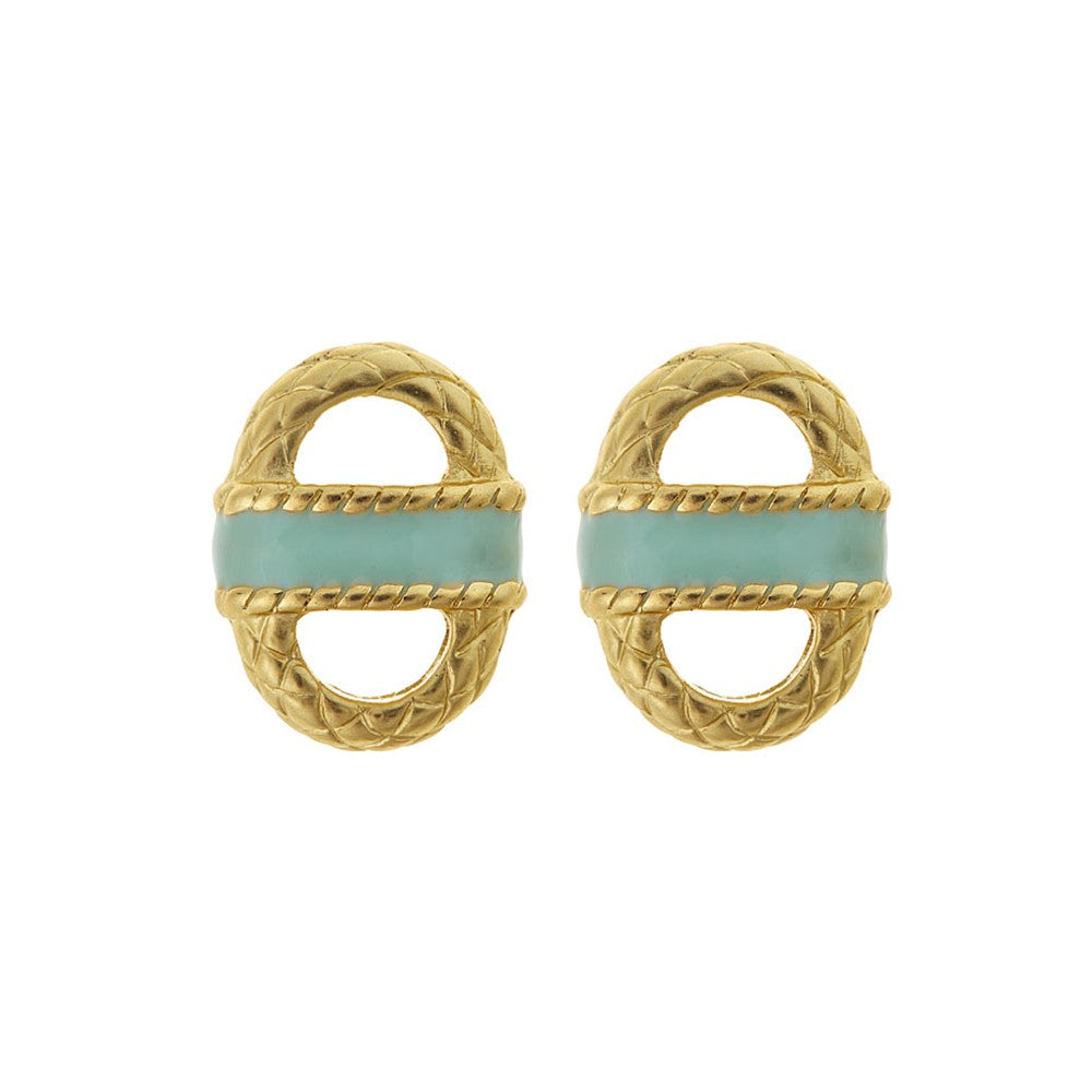 SALE - Enamel Basket Earrings
