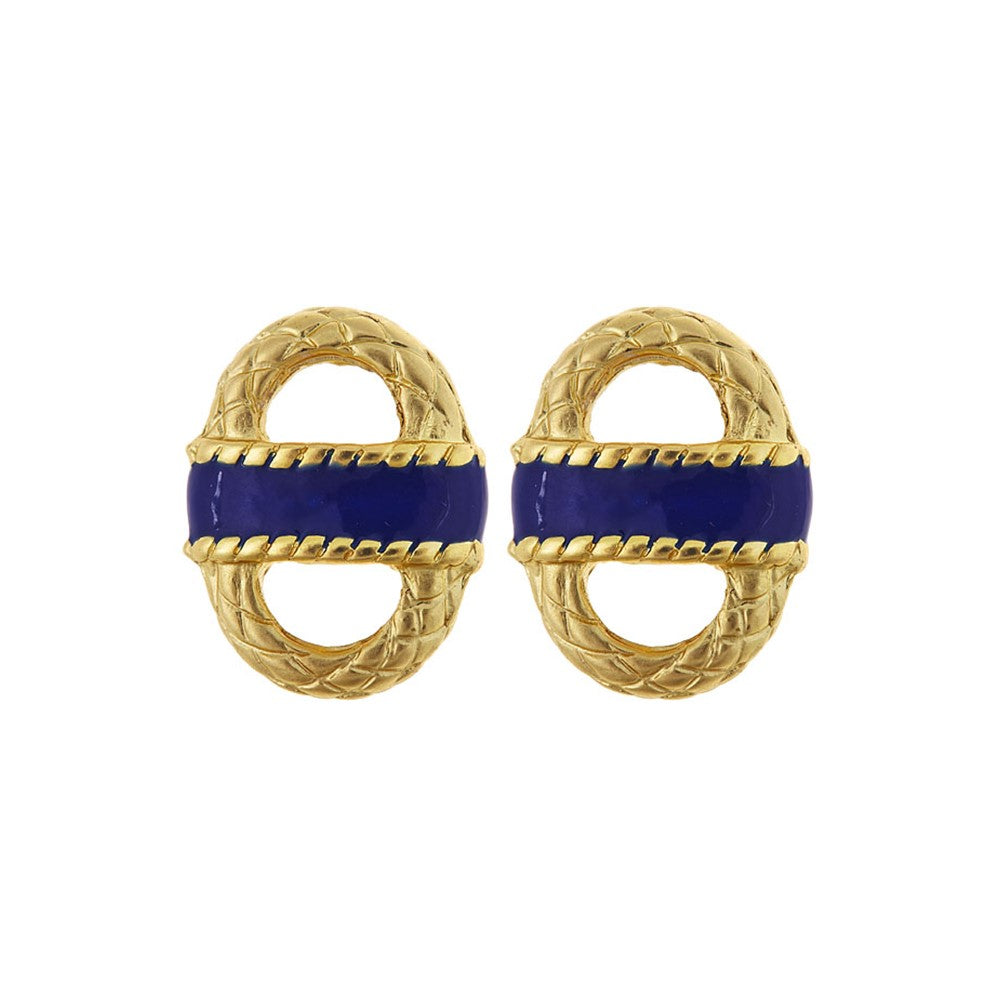 SALE - Enamel Basket Earrings