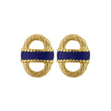 SALE - Enamel Basket Earrings