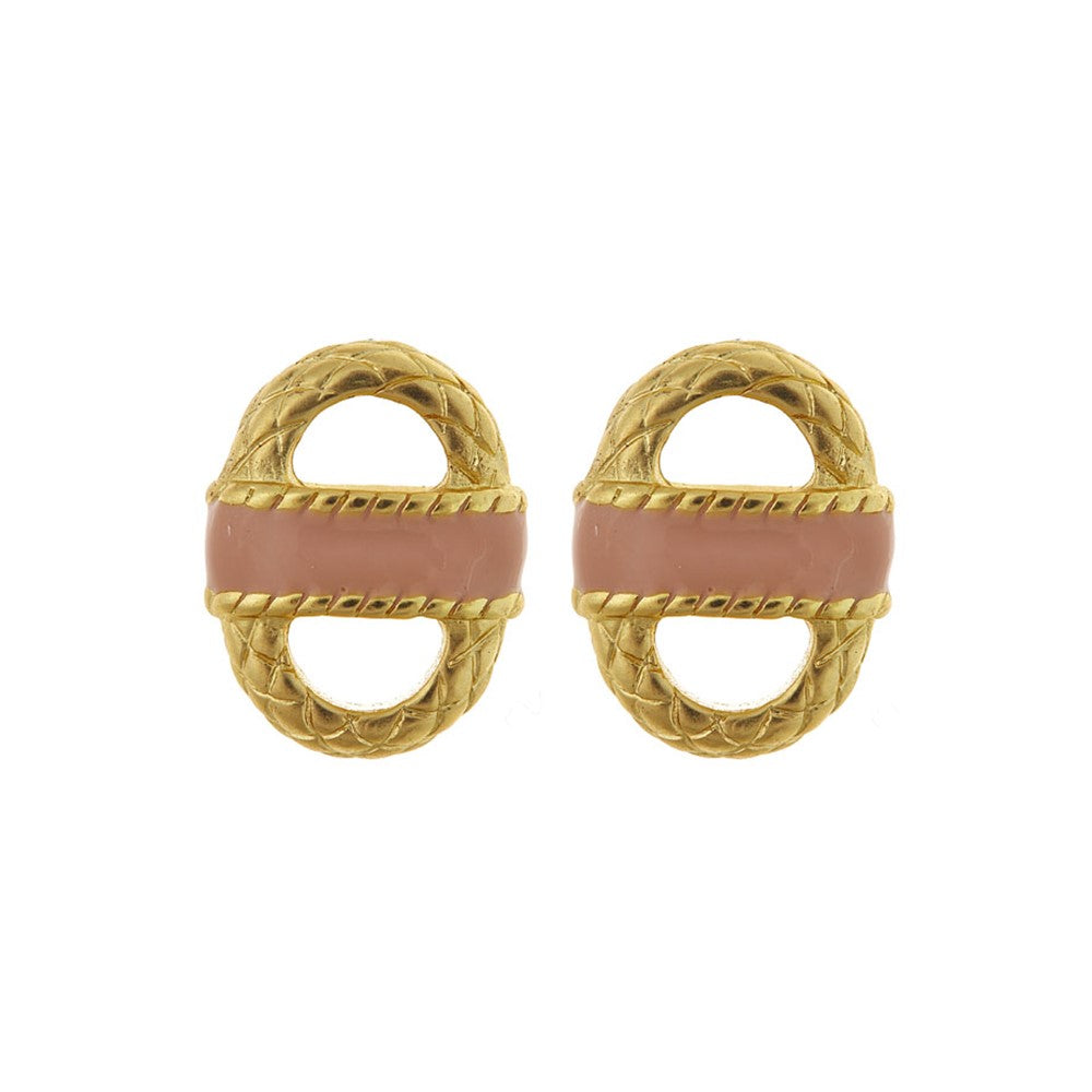 SALE - Enamel Basket Earrings