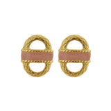 SALE - Enamel Basket Earrings