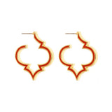 Enamel Signature Earrings