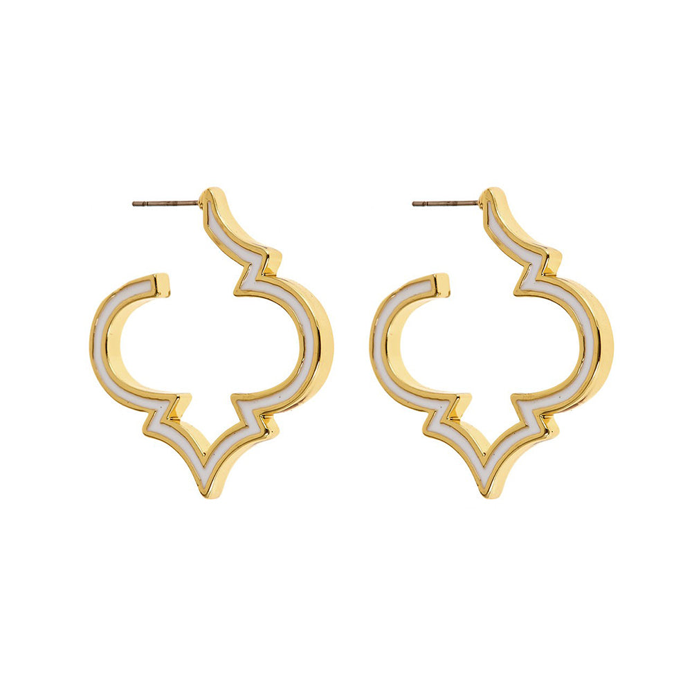 Enamel Signature Earrings