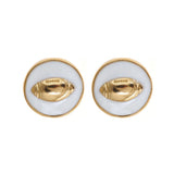 SALE - Enamel Football Earrings