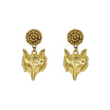 Seed Bead Earrings - Foxy - Brush Gold