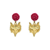 Seed Bead Earrings - Foxy - Brush Gold