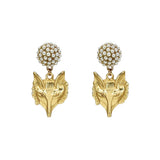 Seed Bead Earrings - Foxy - Brush Gold