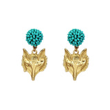 Seed Bead Earrings - Foxy - Brush Gold