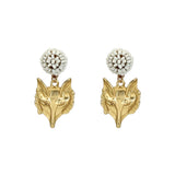 Seed Bead Earrings - Foxy - Brush Gold