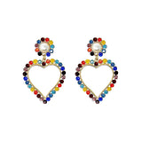 Rainbow Heart Earrings