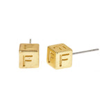 Love Letter Earrings - Brush Gold