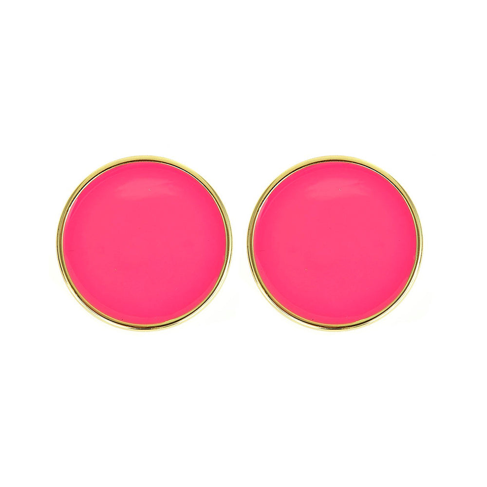 Monogram Enamel Earrings