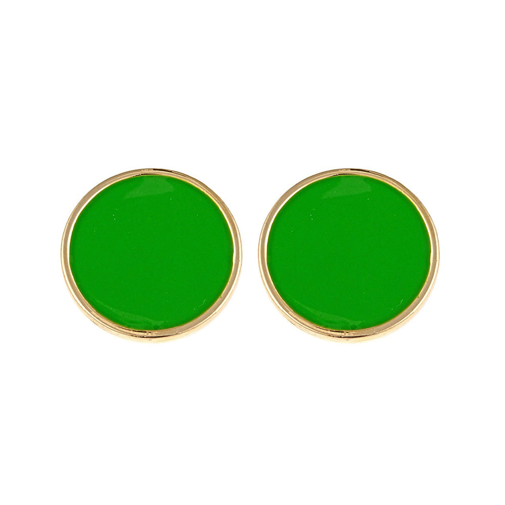Monogram Enamel Earrings