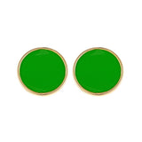 Monogram Enamel Earrings