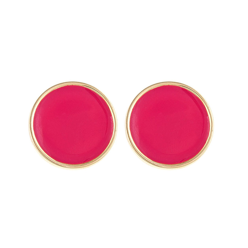 Monogram Enamel Earrings