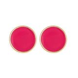 Monogram Enamel Earrings