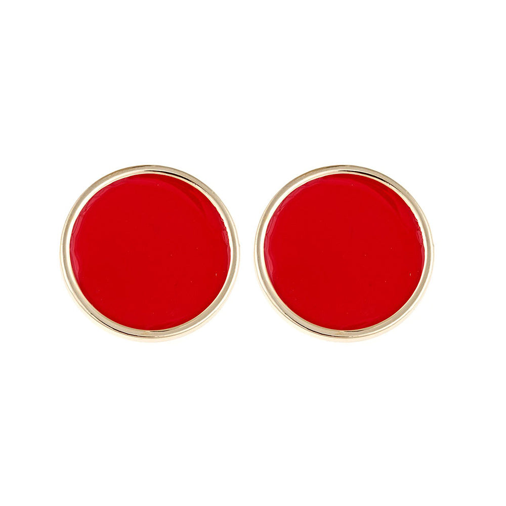 Monogram Enamel Earrings