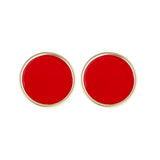 Monogram Enamel Earrings