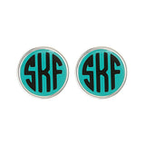 Monogram Enamel Earrings