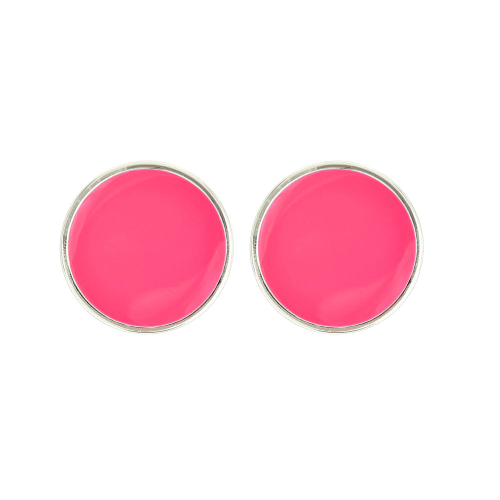 Monogram Enamel Earrings