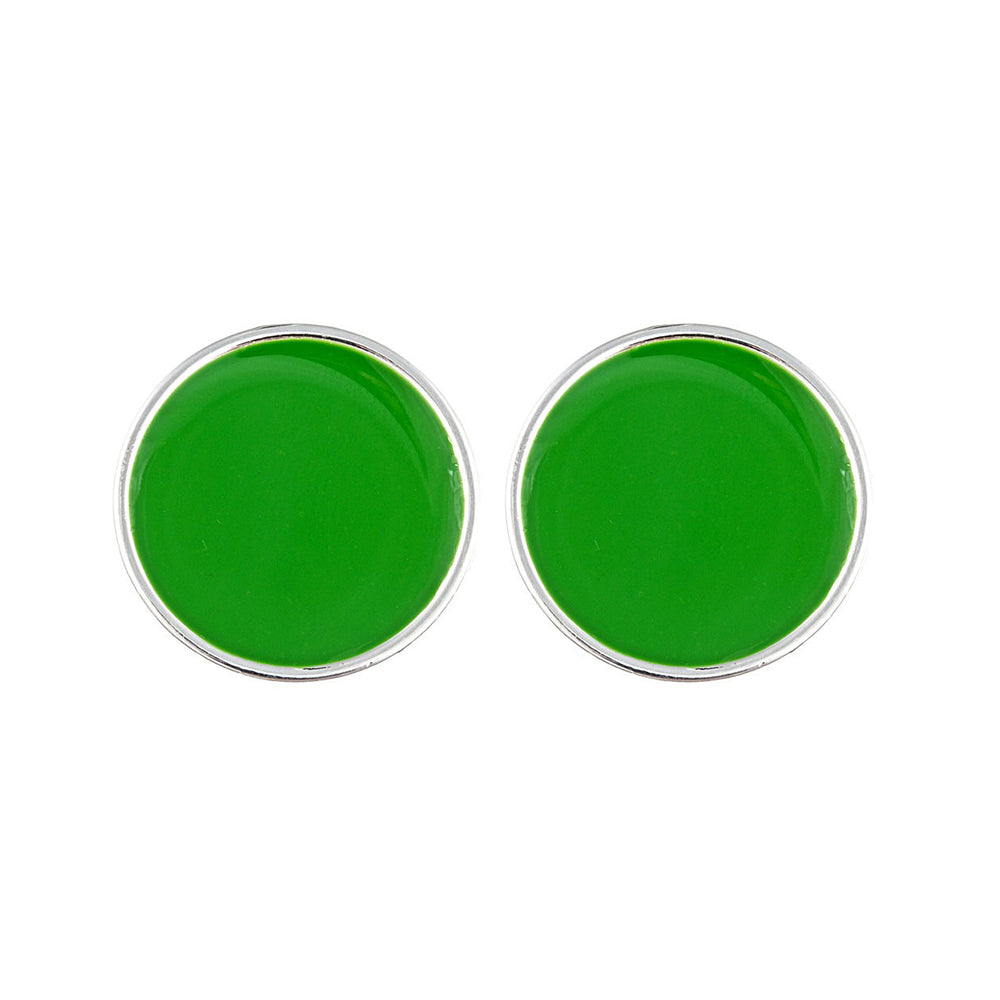 Monogram Enamel Earrings