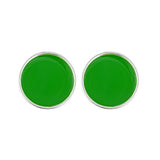Monogram Enamel Earrings