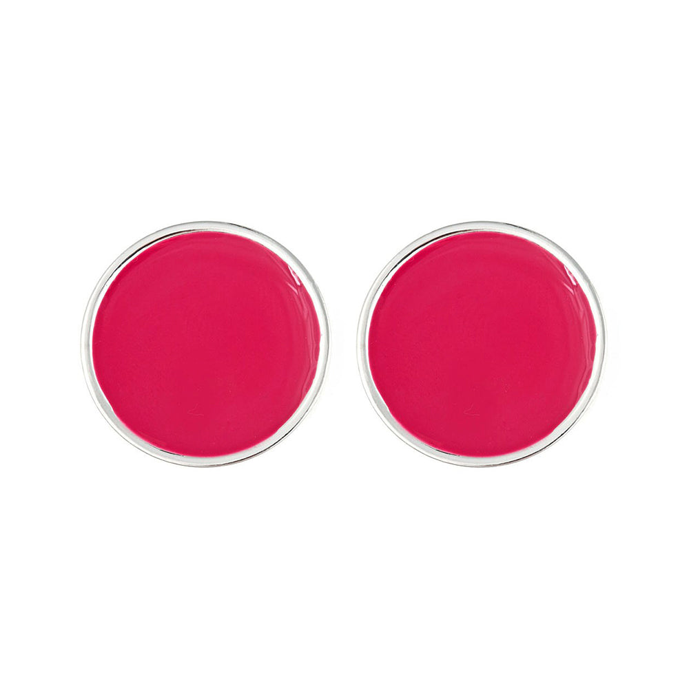 Monogram Enamel Earrings