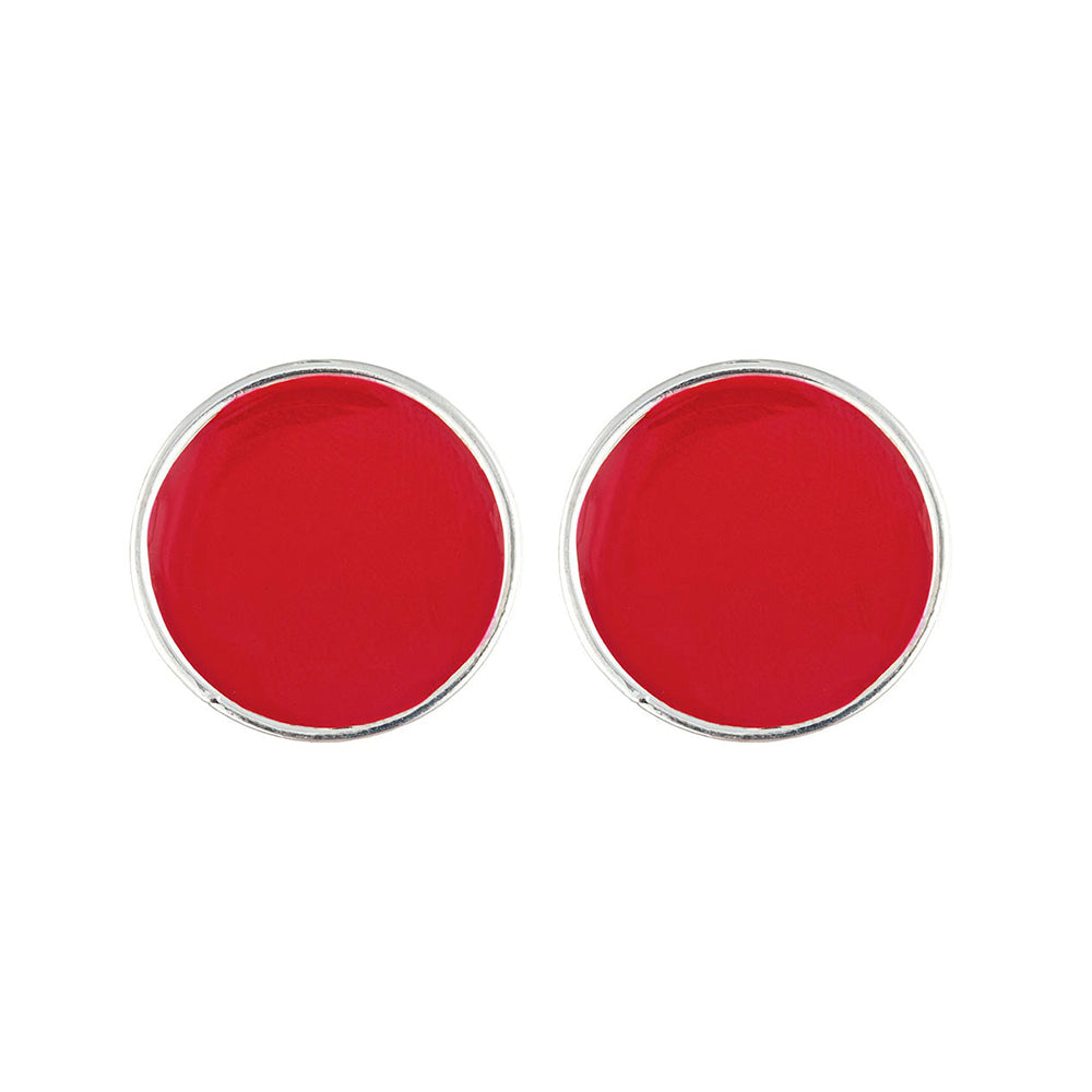 Monogram Enamel Earrings