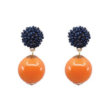 Seed Bead Earrings - Candy - Orange