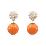 Seed Bead Earrings - Candy - Orange