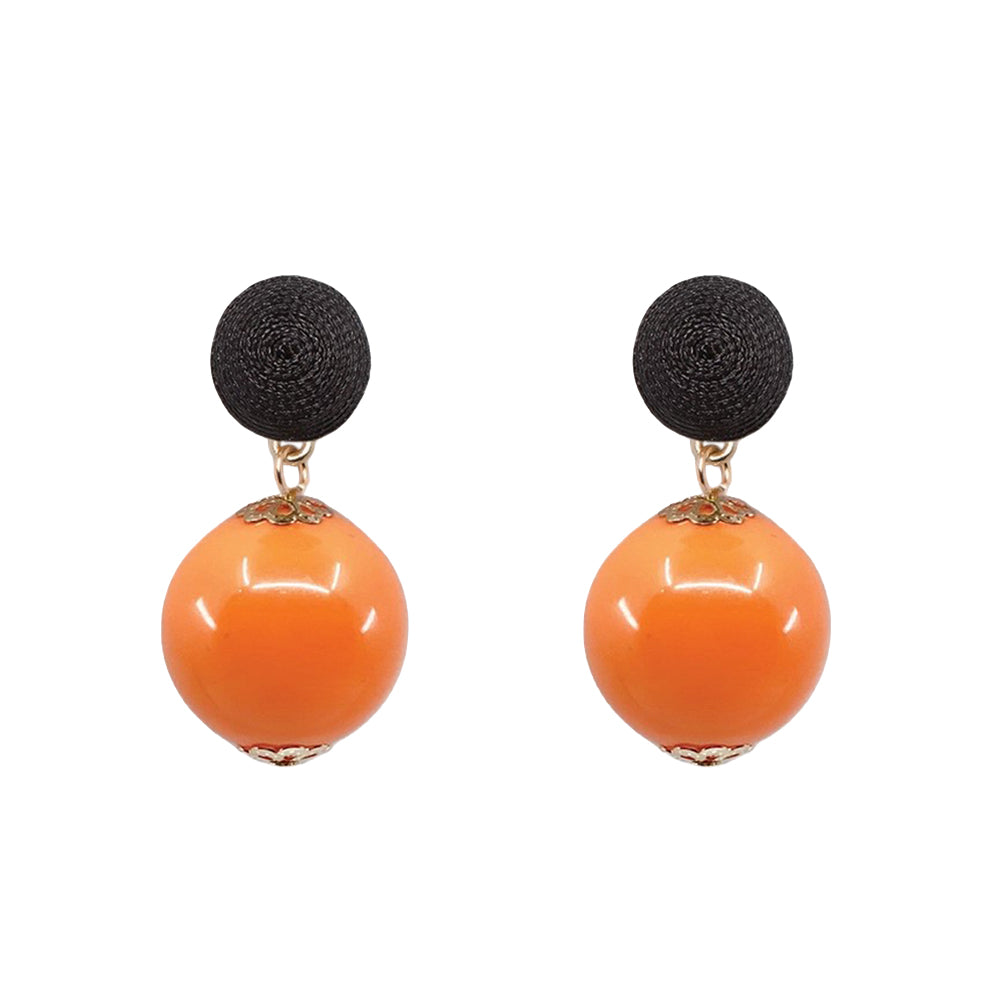 Thread Earrings - Candy - Orange