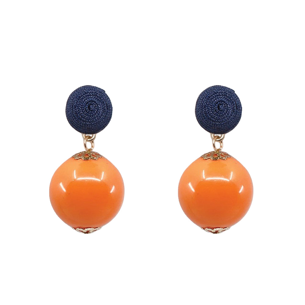 Thread Earrings - Candy - Orange