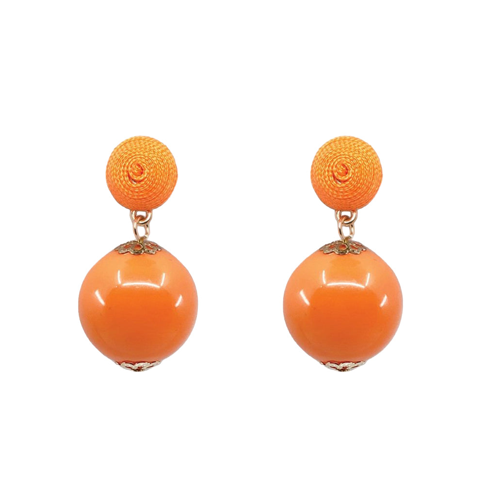 Thread Earrings - Candy - Orange