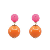 Thread Earrings - Candy - Orange