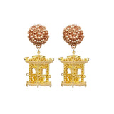 Seed Bead Earrings - Pagoda