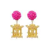 Seed Bead Earrings - Pagoda