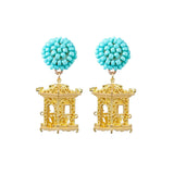 Seed Bead Earrings - Pagoda