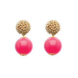 Seed Bead Earrings - Candy - Pink