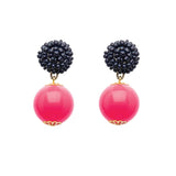 Seed Bead Earrings - Candy - Pink