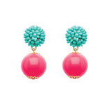 Seed Bead Earrings - Candy - Pink