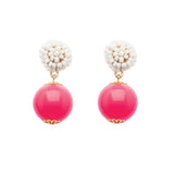 Seed Bead Earrings - Candy - Pink