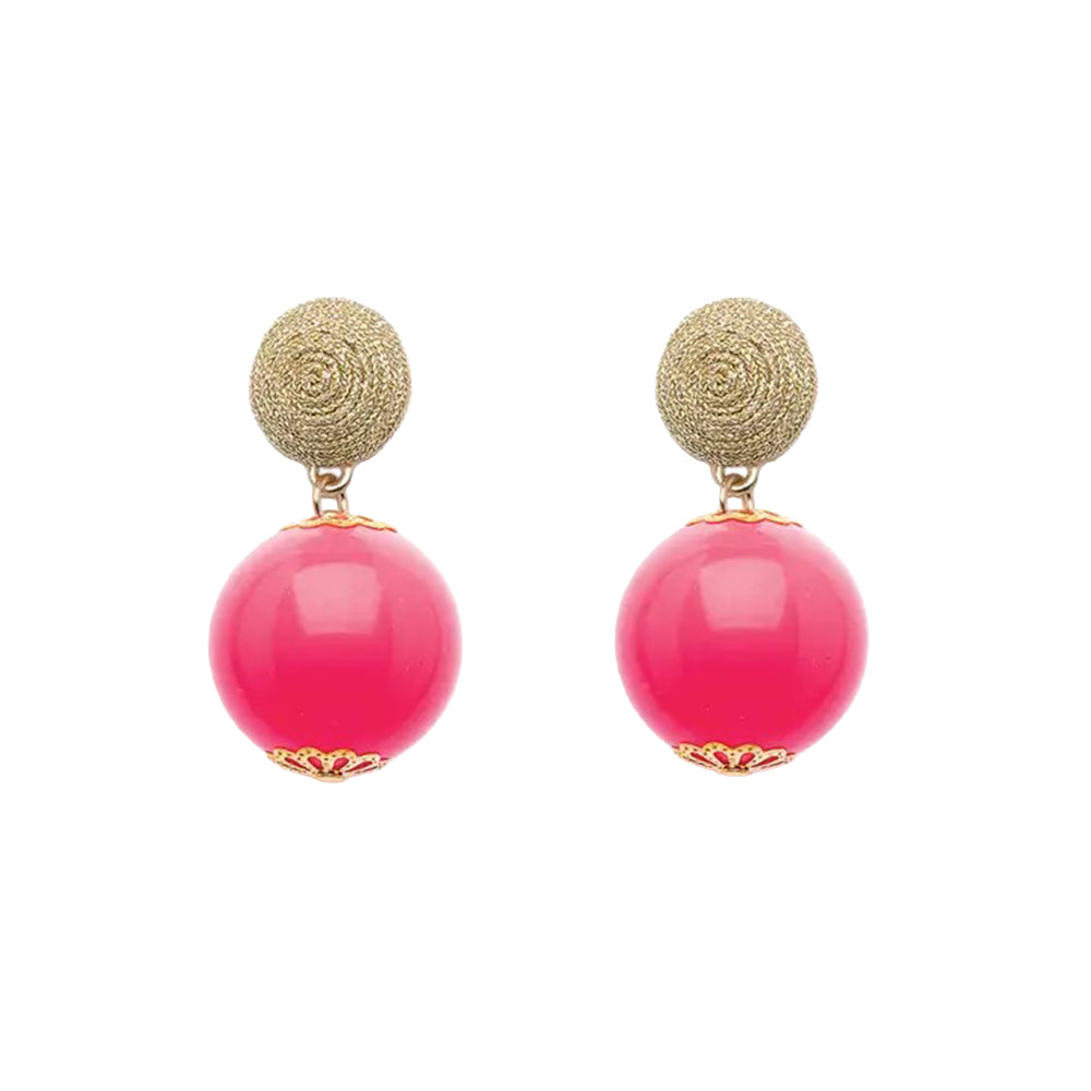 Thread Earrings - Candy - Pink