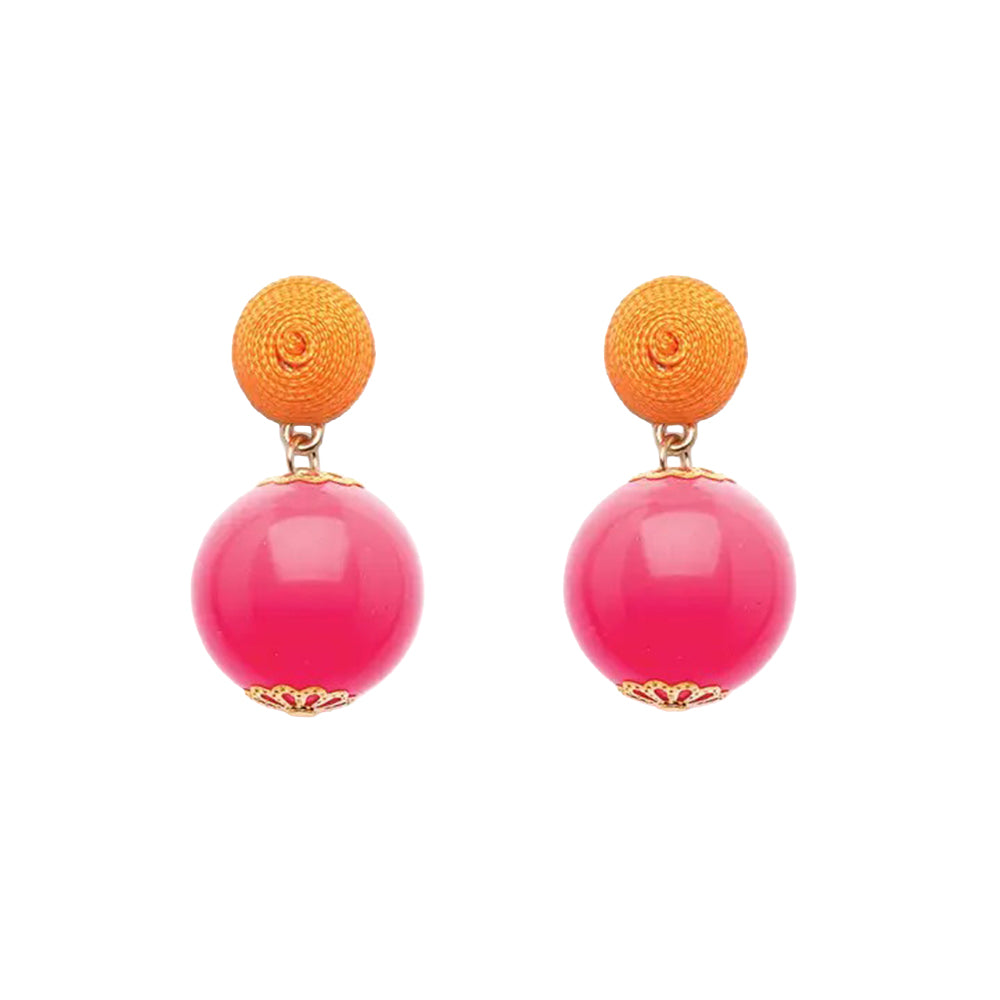Thread Earrings - Candy - Pink