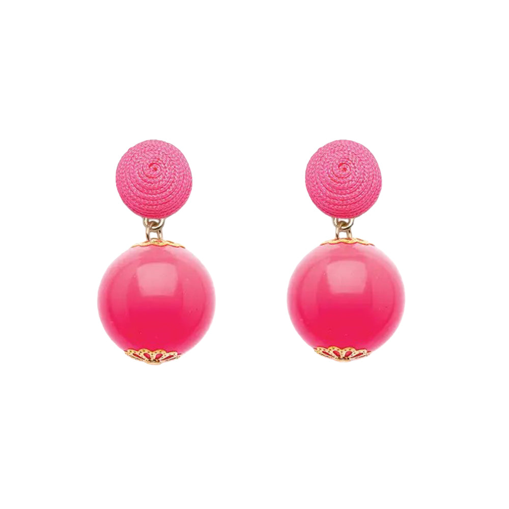 Thread Earrings - Candy - Pink