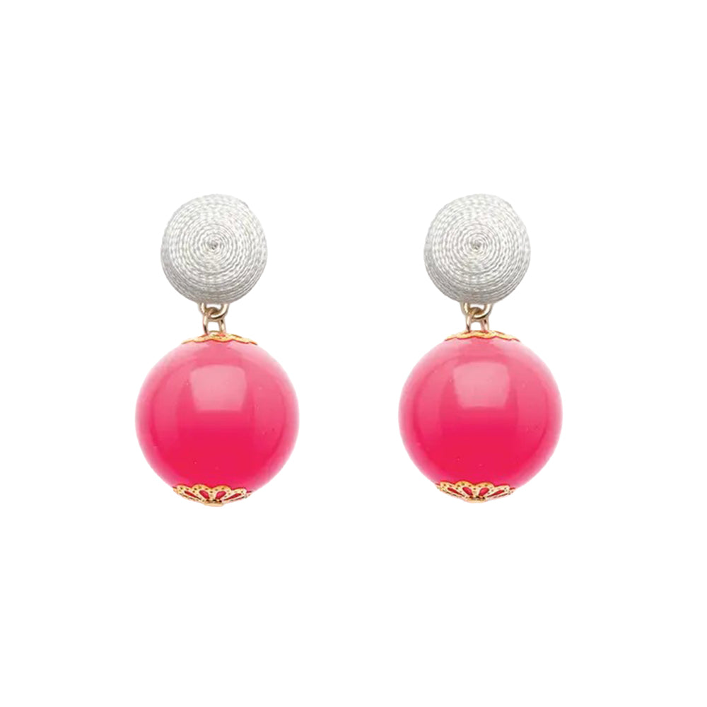 Thread Earrings - Candy - Pink